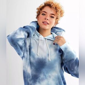 Limited Edition Champion Big Sky Tie Dye Hooded Sweatshirt